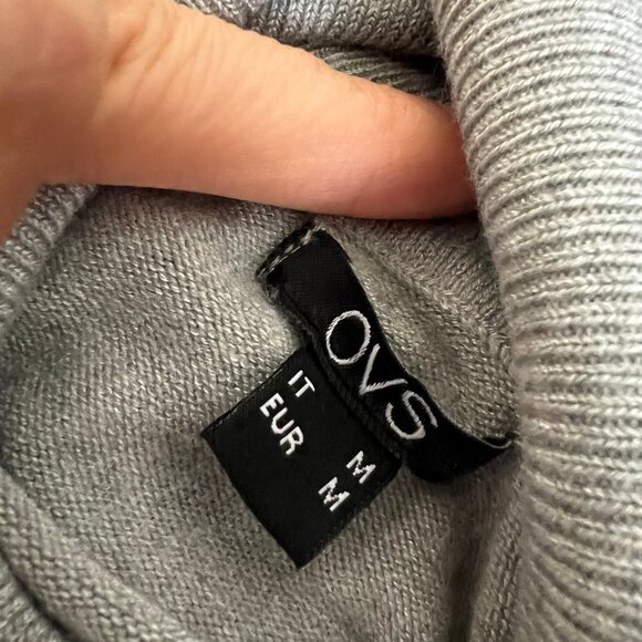 2/$20🛍OVS Light Grey Turtleneck Sweater Jumper - Picture 4 of 12